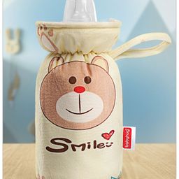 Babyhug Feeding Bottle Cover Yellow- Fits up to 260 ml (Print May Vary)-image-102