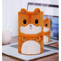 VOIDROP Cute Animal Plush Blanket for Kids Soft, Cozy Orange Blanket with Adorable Cartoon Design Perfect for Babies, Toddlers, and Children-image-70