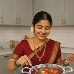 HAZEL Non-Stick Honeycomb Triply Steel Kadhai with Glass Lid | 22cm - 2L | Induction Compatible-picture-0
