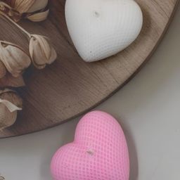 atorakushon White & Pink 2 pieces Scented Heart Shaped Candles-image-73