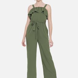 OTIRA Women Shoulder Straps Basic Jumpsuit with Ruffles-picture-10
