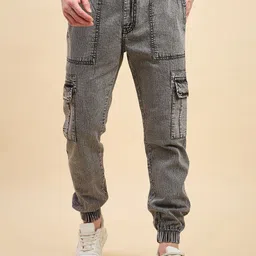 STUDIO NEXX Men Jogger Mid-Rise Heavy Fade Jeans-picture-14