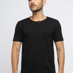 appulse Henley Neck Short Sleeves Cotton Relaxed Fit T-shirt-image-53