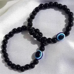 Divine souvenirs Unisex Set Of 2 Artificial Beaded Elasticated Bracelet-5