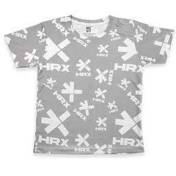 HRX by Hrithik Roshan Boys Brand Logo Printed Rapid Dry Sports T-shirt-picture-29