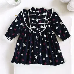 Bella Moda Girls Conversationl Printed Fit & Flare Dress-10