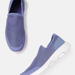 Allen Solly Women Blue Woven Design Slip-On Sneakers-94