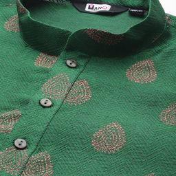 MANQ Men Ethnic Motifs Printed Regular Kurta with Pyjamas image 2