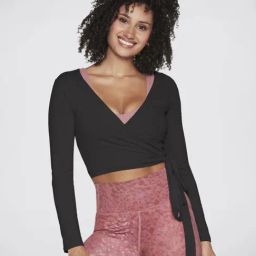 Skechers Black Regular Fit Wrap Top-image-47