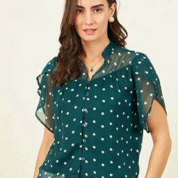 Rare Green Polka Dots Top-image-78