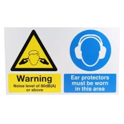 RS PRO Protective Clothing Required Hazard Warning Sign (English) Model No 7631721-image-16