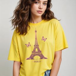 DressBerry Women Graphic Printed Round Neck Cotton Oversized T-shirt-image-63