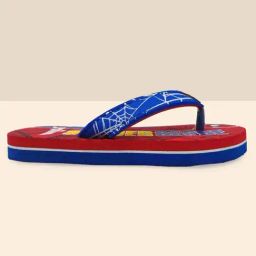 Kidsville Spiderman Printed Red & Blue Flip Flops-image-84