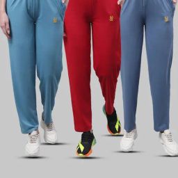 Vimal Jonney Multicolor Cotton Track Pants - Pack of 3-image-81