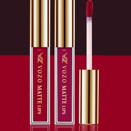 VOZO Set Of 2 Stay-All-Day Matte Liquid Lipstick-Red104-Magenta105-4ml Each-14