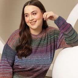 Sztori Plus Size Striped Pullover-picture-16