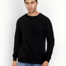 COLOR CAPITAL Black Relaxed Fit Sweatshirt-17
