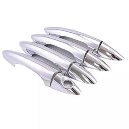 Auto Pearl Door Handle Latch Cover Chrome Finish Compatible For Hyundai Verna Fluidic 4S (Set of 4)-picture-44