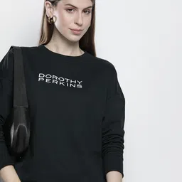 DOROTHY PERKINS Brand Logo Embroidered Sweatshirt-image-30