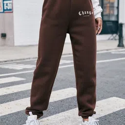 SAAHASAM Women Printed Relaxed Loose Fit Joggers Trousers-image-62