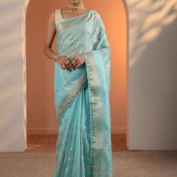 Libas Woven Design Zari Saree-picture-2