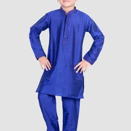 Pehanaava Boys Regular Thread Work Kurta with Pyjamas-16