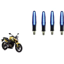 Cartronics Pencil Type Blue LED Indicator for Honda CBF190 R(Pack of 4 Pcs)-29