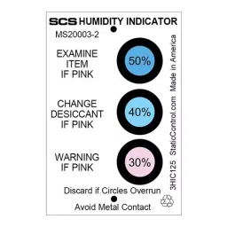 SCS HUMIDITY INDICATOR CARD, 50%RH, ±2.5%, 3HIC125. (Pack of 125)-32