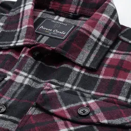 Pierre Carlo Men Checked Open Front Jacket image 5