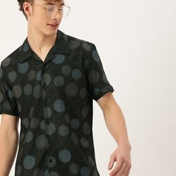 Mast & Harbour Men Slim Fit Opaque Printed Casual Shirt-image-57