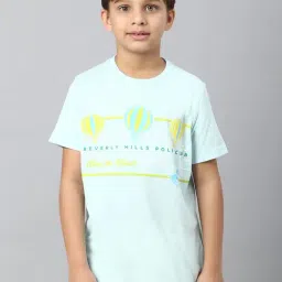 Beverly Hills Polo Club Kids Mint Green Printed T-Shirt-picture-20