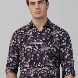 Mufti Men Spread Collar Abstract Printed Cotton Slim Fit Casual Shirt-image-68