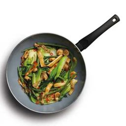 MasterClass Grey Medium Carbon Steel Wok - 30 cm-42