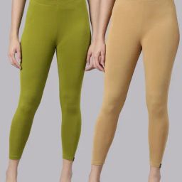 TWIN BIRDS Women Pack Of 2 High Ankle Leggings-image-2