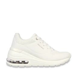 Skechers Women's MILLION AIR - ELEVATED AIR White Casual Party Wear-image-4