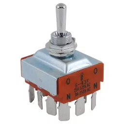 NKK SWITCHES SWITCH, TOGGLE, 4PDT, 25A, 125VAC, S43F-picture-30