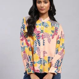 Label Ritu Kumar Multicolor Floral Print Shirt-image-94