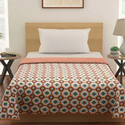 Living Scapes by Pantaloons White & Pink Cotton Quilt-image-19