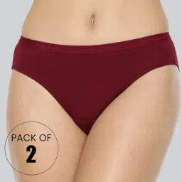 Lyra Assorted Color Cotton Bikini Panties - Pack Of 2-image-51
