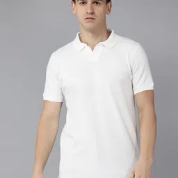 PERFKT-U Men Premium Self Design Polo Collar T-shirt-image-72