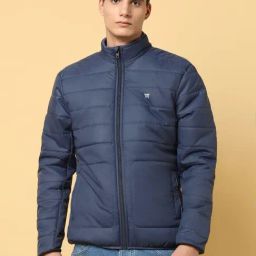 Wrangler Navy Regular Fit Jacket-1
