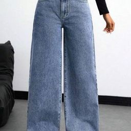 RIVI Women Jean Boyfriend Fit High-Rise Acid Wash Stretchable Jeans-image-93