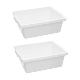 Supertek Utility Tray White PP (Polypropylene) Body and Size 360x310x130 mm, CH11864R (Pack of 2)-image-8