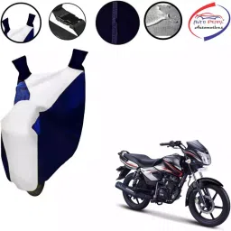 Auto Pearl Waterproof Two Wheeler Cover For TVS Pheonix (Yellow & Blue)-image-44
