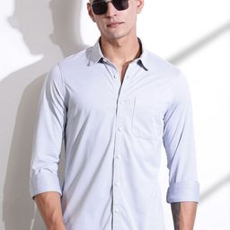 Thomas Scott Men Classic Slim Fit Spread Collar Solid Cotton Casual Shirt-picture-26