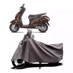 Auto Pearl Two Wheeler Cover with Bag for Honda Activa 5G, Silver-image-34