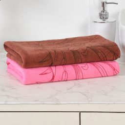 JARS Collections 100% microfiber  Super Soft Baby Bath Towel Floral Print Set of 2 - Multicolor-15