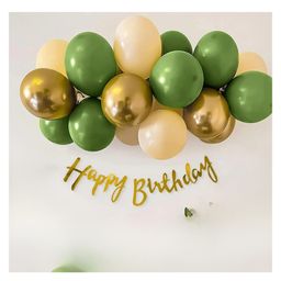 Bubble Trouble Tropical theme balloon decoration for birthday Olive with Vine Pack of 31-28