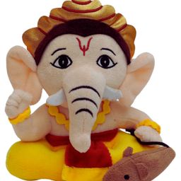 Panda's Box Mantra Chanting Baby Ganesha (Small - ) | Musical Soft Plush Toy-22