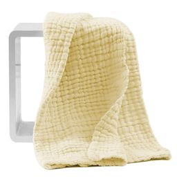 Baby Muslin Super Soft CottonSwaddle Blanket - Yellow-image-15